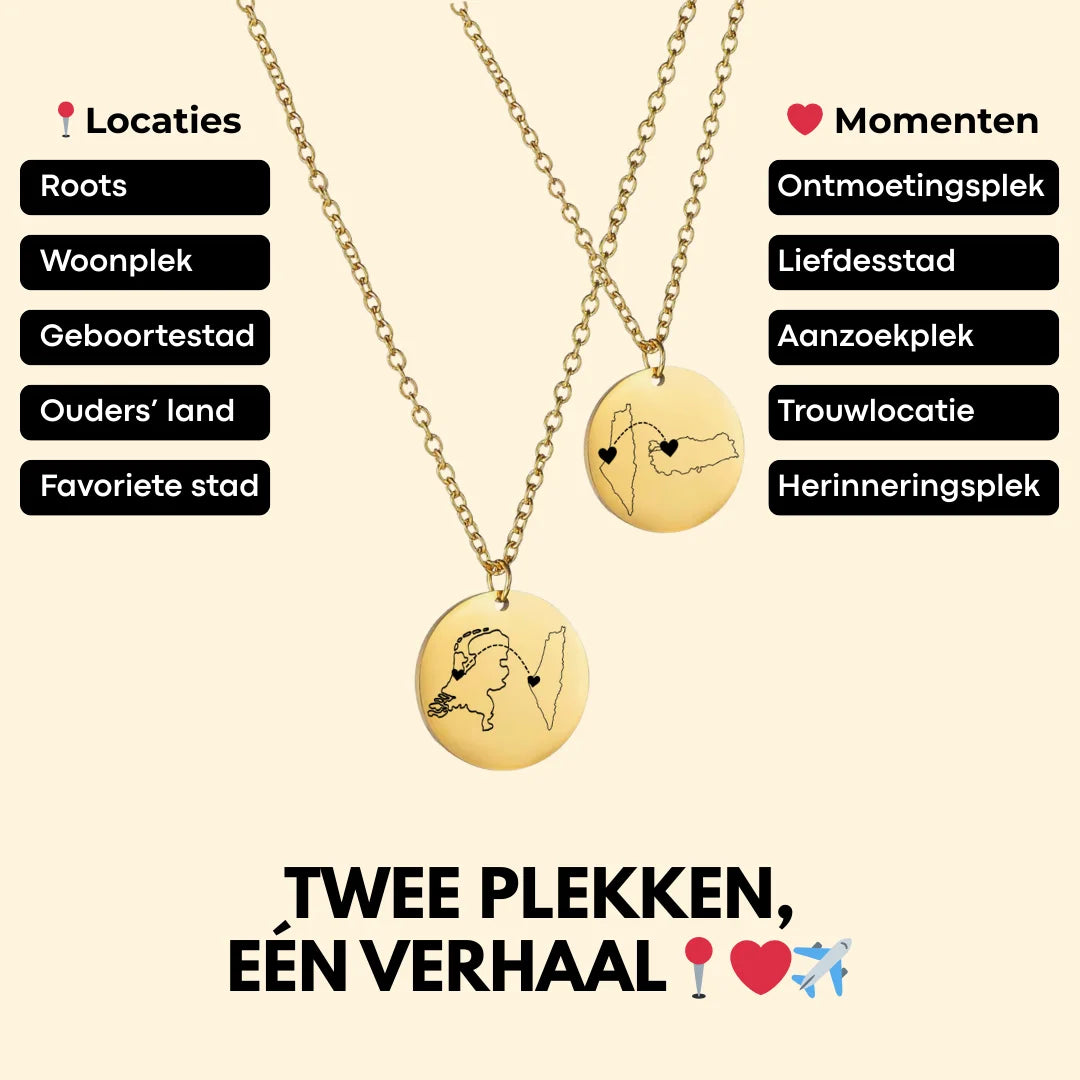 “Heart on the Map” Necklace