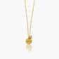 Classic Coin Necklace with Zirconia stone