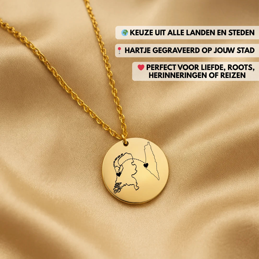 “Heart on the Map” Necklace