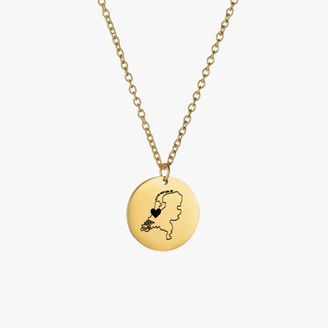 “Heart on the Map” Necklace