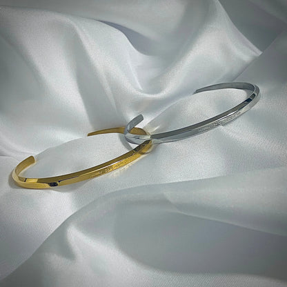 "Alles komt met geduld" - Cuff Armband