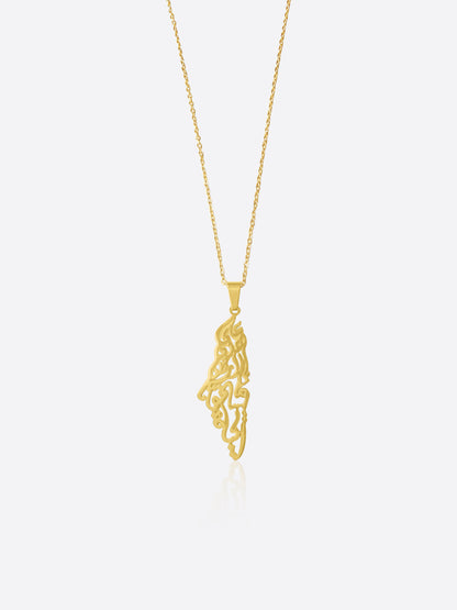 Palestina plattegrond Ketting